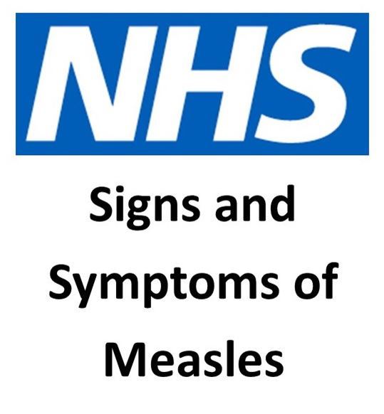 NHS signs and symptoms of measles