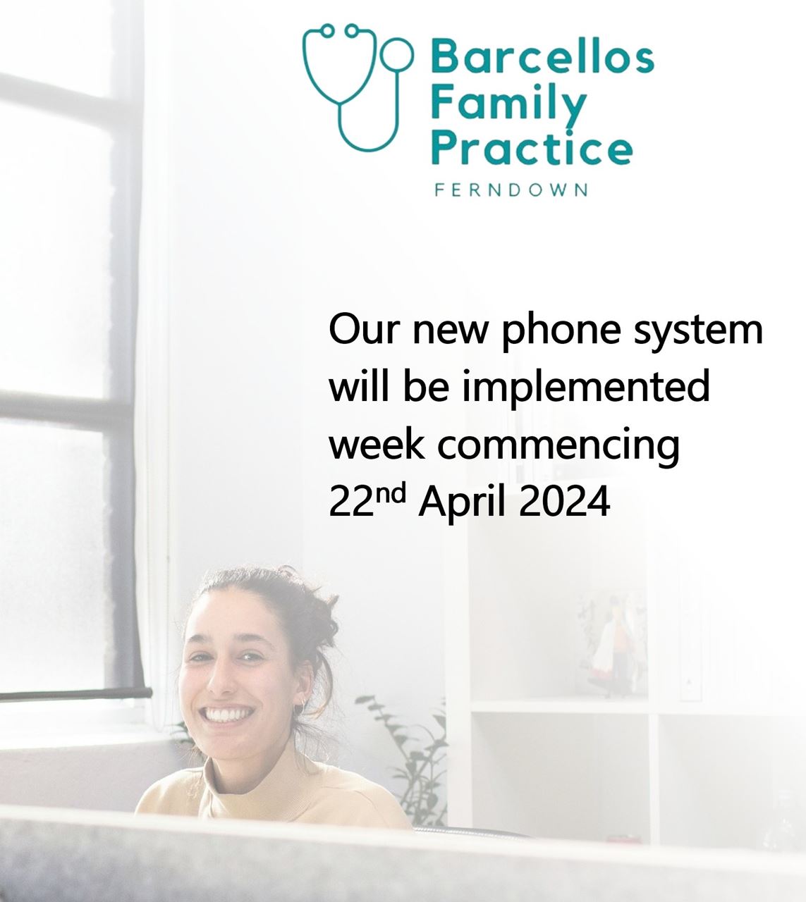 Our new phone system will be implemented week commencing 22nd April 2024