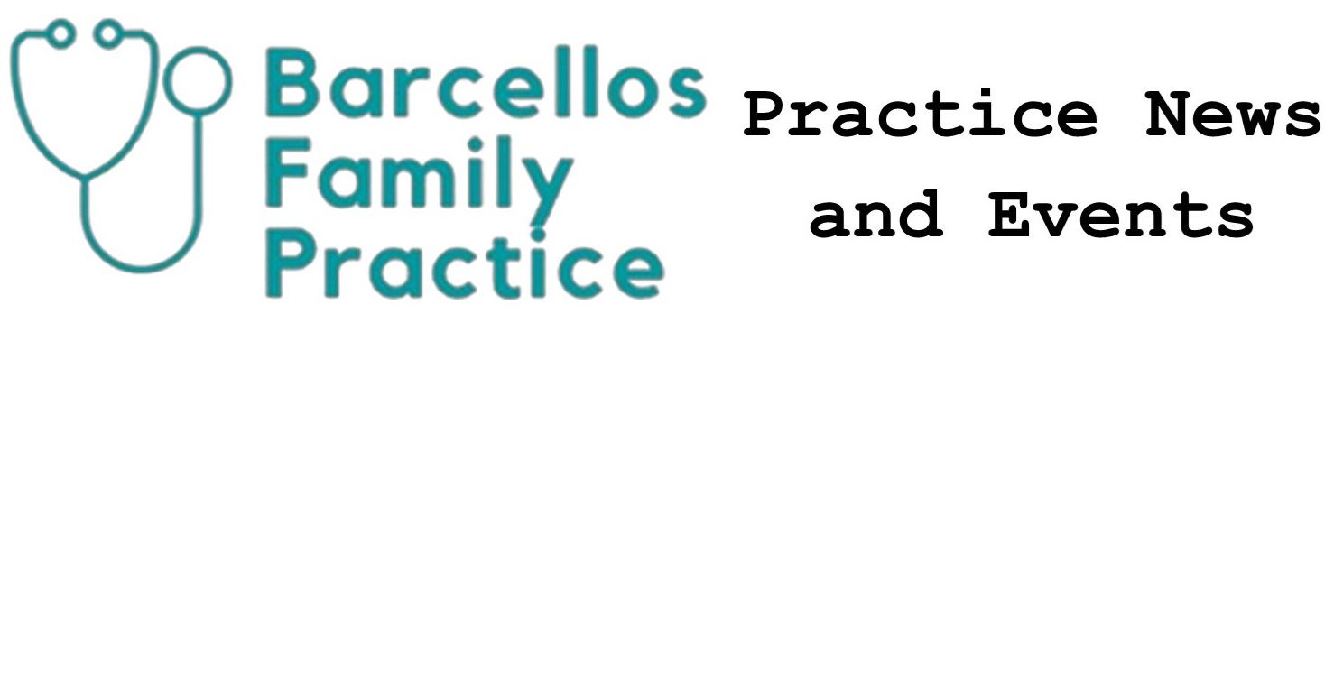 the practice logo and the words practice news and events