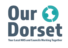 Our Dorset logo and the words Your Local NHS and Councils Working Together