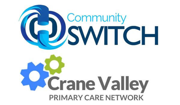 The Community SWITCH and Crane Valley PCN logos